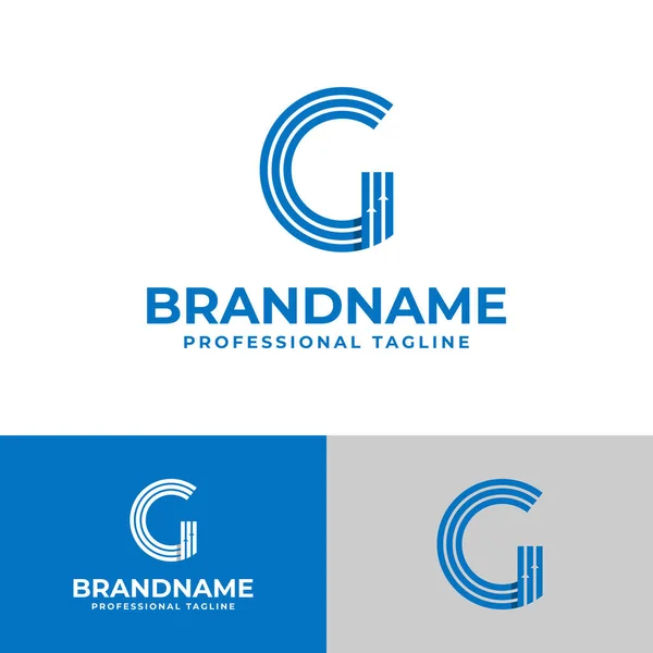 Huruf Keuangan Logo Cocok Untuk Bisnis Yang Terkait Dengan Keuangan - Stok Vektor