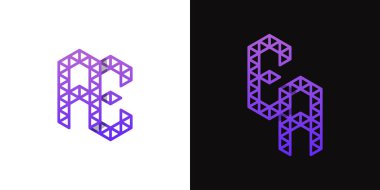 AE ve EA Polygon Logo Kümesi, AE ve EA baş harfleriyle çokgen ile ilişkili işler için uygundur.