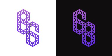 BG ve GB Polygon Logo Kümesi, BG ve GB harfleriyle çokgen ile ilişkili işler için uygundur.