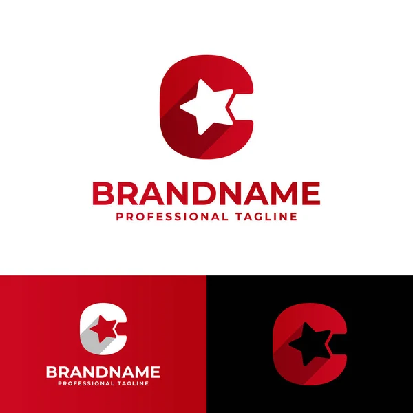 Huruf Star Logo Cocok Untuk Bisnis Yang Terkait Dengan Star - Stok Vektor
