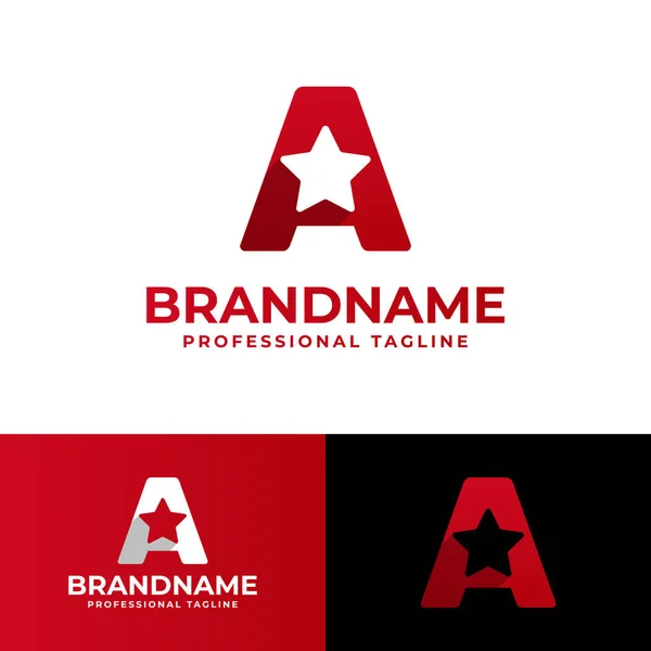 Huruf Star Logo Cocok Untuk Bisnis Yang Terkait Dengan Star - Stok Vektor
