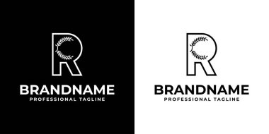 R harfi Laurel logosu, Laurel ile ilgili her iş için uygundur..