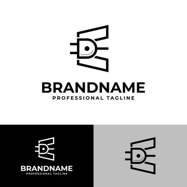 Lettre Plug Logo Adapté Toute Entreprise Liée Plug Initial — Image vectorielle