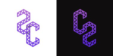 CZ ve CZ Polygon Logo Kümesi, CZ ve ZC baş harfleriyle çokgen ile ilişkili işler için uygundur.