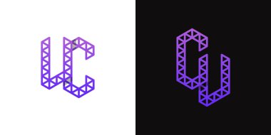 CV ve CV Polygon Logo Kümesi, CV ve VC harfleriyle çokgen ile ilişkili işler için uygundur.