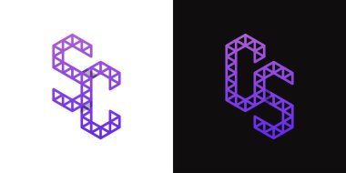 CS ve CS Polygon Logo Kümesi, CS ve SC harfleri ile çokgen ilişkili işler için uygundur.