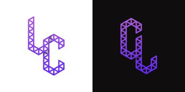 CL ve CL Polygon Logo Kümesi, CL ve LC harfleri ile çokgen ilişkili işler için uygundur.