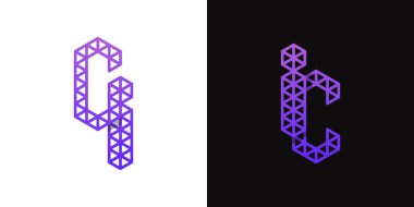 CI ve CI Polygon Logo Kümesi, CI ve IC harfleri ile çokgen ilişkili işler için uygundur.