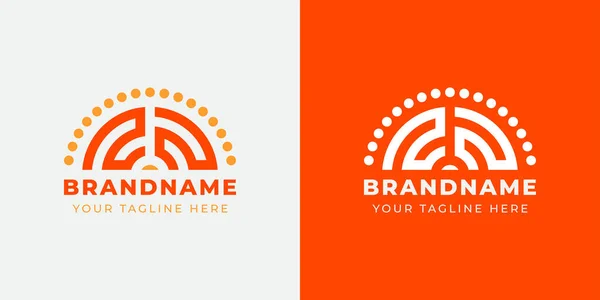 Carta Sunrise Logo Set Adecuado Para Cualquier Negocio Con Iniciales — Vector de stock
