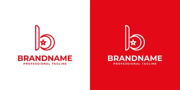 Buchstabe Islamisches Logo Geeignet Für Geschäfte Zusammenhang Mit Dem Islam — Stockvektor