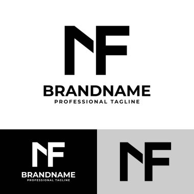 NF Monogram Logosu, NF veya FN baş harfleri olan her iş için uygundur..