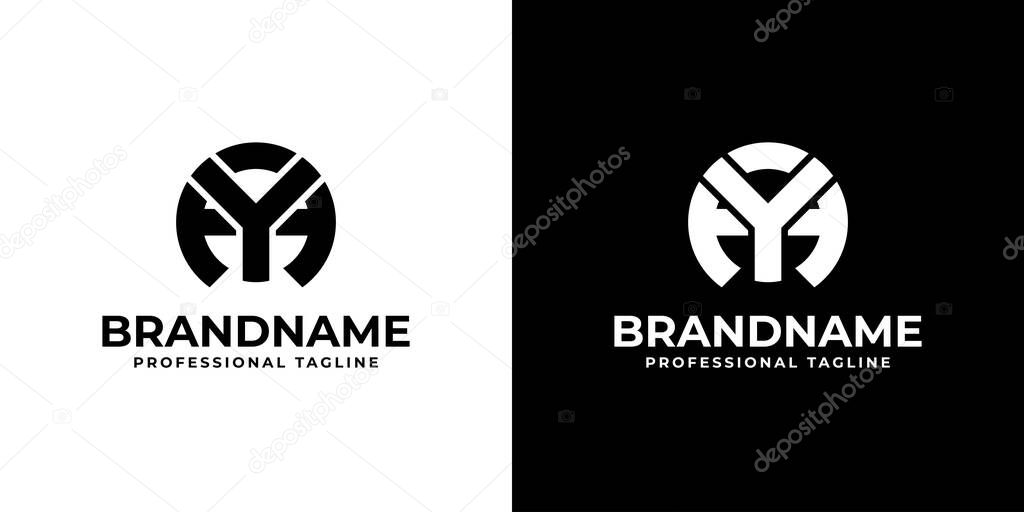 Letter AY or YA Logo, suitable for any business with YA or AY initials