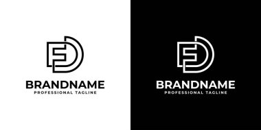 FD Monogram Logo Paketi, FD veya DF ile iş yapmak için eklenebilir.