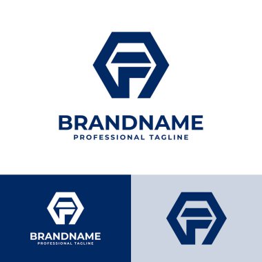 AF Altıgen Logosu, AF veya FA baş harfleriyle Hexagonal ile ilgili her iş için uygundur.