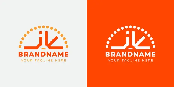Letra Sunrise Logo Set Adecuado Para Cualquier Negocio Con Iniciales — Vector de stock