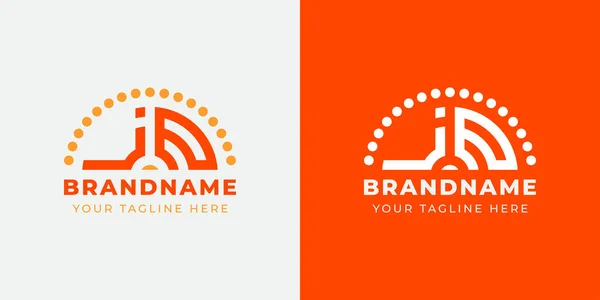 Letter Sunrise Logo Sett Egnet Enhver Bedrift Med Initialer – stockvektor