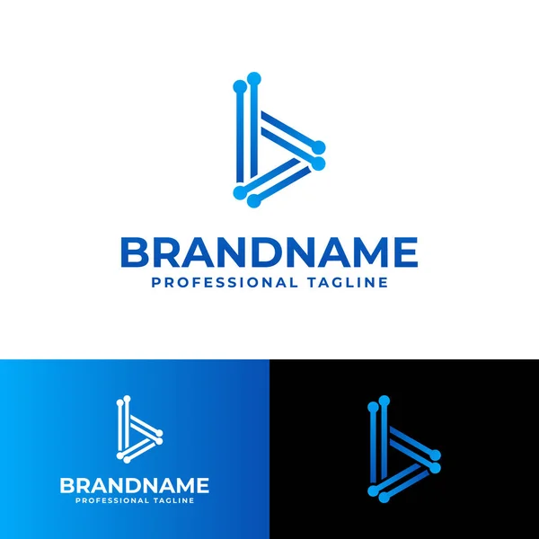 Lettre Logo Technologie Adapté Pour Les Entreprises Liées Technologie Avec — Image vectorielle