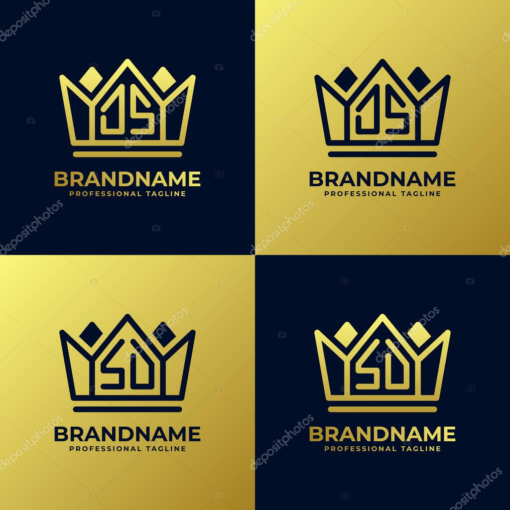 Letter DS and SD Home King Logo Set, suitable for business with DS or SD initials