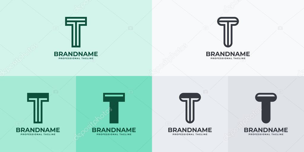 Modern Letter T Logo Set, Suitable for business with T or TT initials