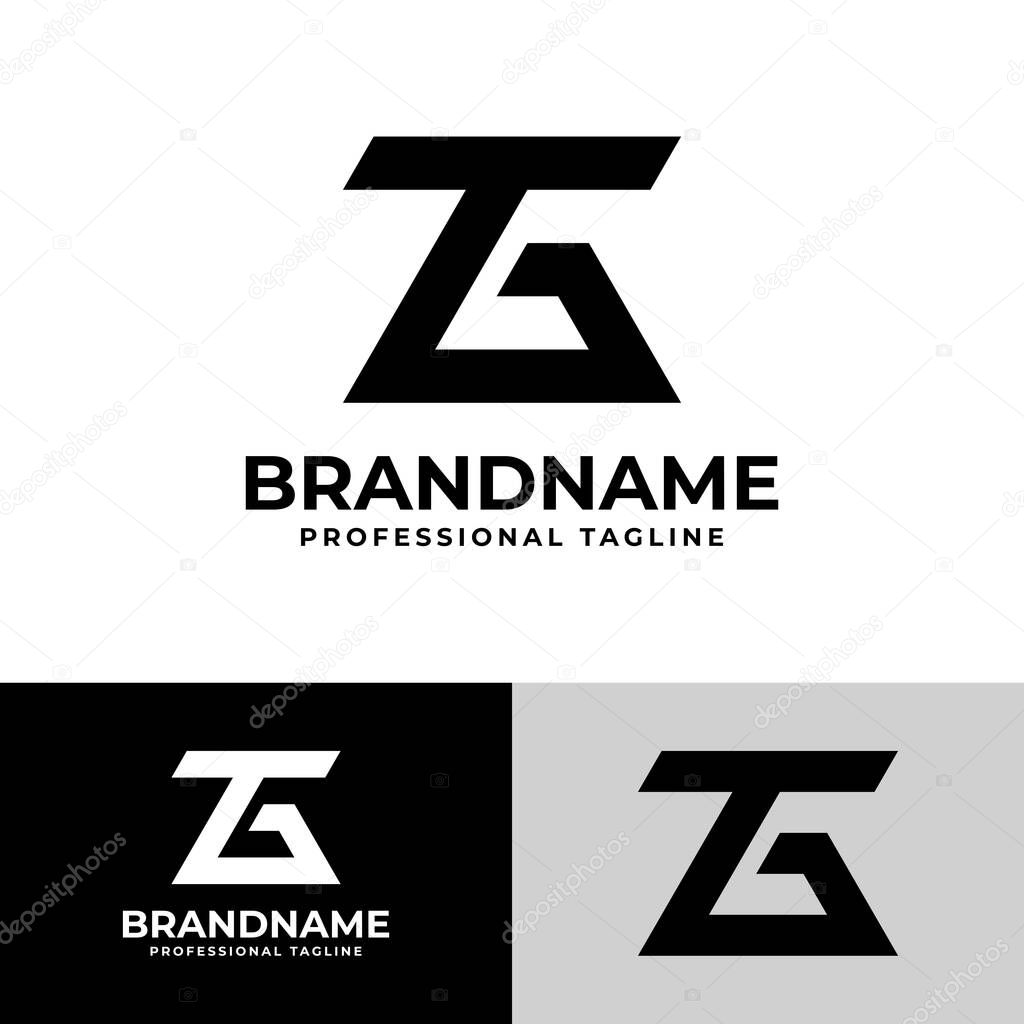 Modern Letter TG Monogram Logo Set, suitable for business with TG or GT initials
