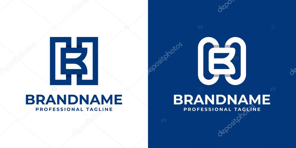 Modern Letter HB Monogram Logo, suitable for business with HB or BH initials