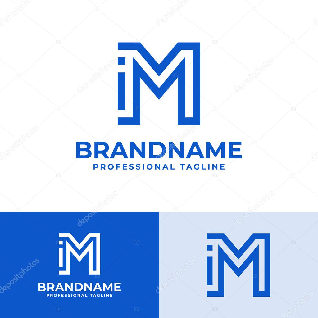Letter MI Modern Logo, suitable for business with MI or IM initials