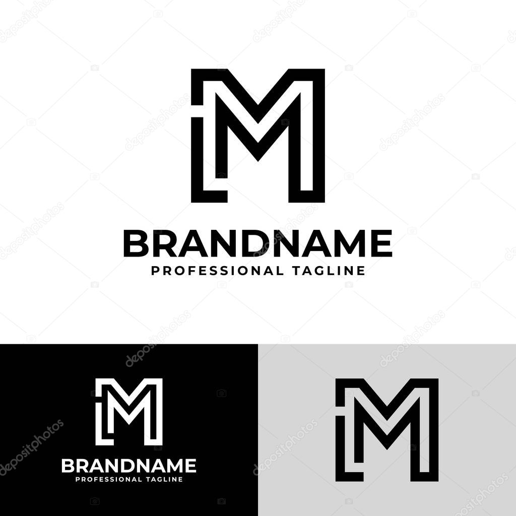 Letter ML Modern Logo, suitable for business with ML or LM initials