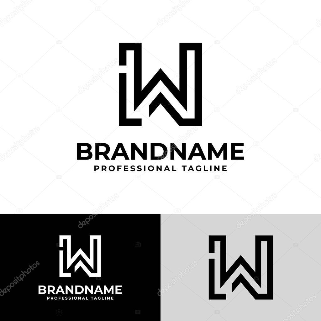 Letter WL Modern Logo, suitable for business with WL or LW initials