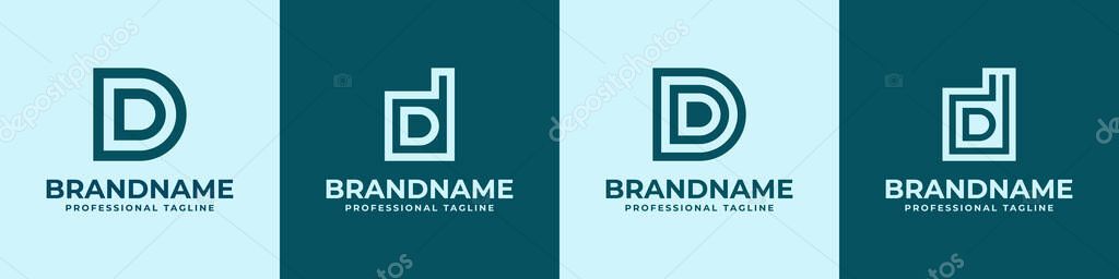 Modern Initials DD Logo, suitable for business with DD initials