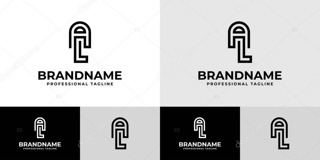 Modern Initials AL Logo, suitable for business with AL or LA initials
