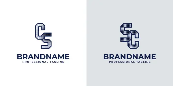 Buchstaben Und Dot Monogram Logo Geeignet Für Geschäfte Mit Oder Stockvektor