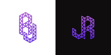 JR ve RJ Polygon Logosu, JR veya RJ harfleriyle çokgen ile ilişkili işler için uygun harfler