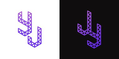 JY ve YJ Polygon Logosu, JY veya YJ harfleriyle çokgen ile ilgili işler için uygun harfler