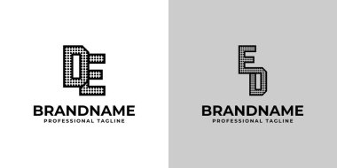 DE ve ED Nokta Logosu, DE veya ED harfleriyle iş yapmak için uygun