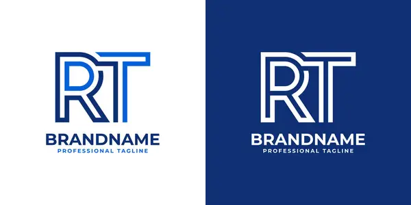 Buchstaben Line Monogram Logo Geeignet Für Geschäfte Mit Oder Initialen lizenzfreie Stockvektoren