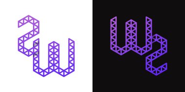 WZ ve ZW Polygon Logosu, WZ veya ZW harfli çokgen ile ilgili işler için uygun harfler