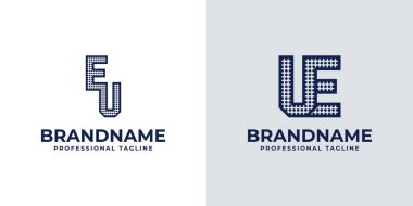 AB ve UE Dot Monogram Logosu, AB veya UE baş harfleriyle iş yapmaya elverişli