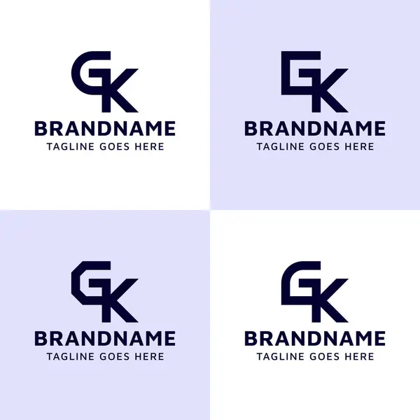Buchstaben Monogram Logo Set Geeignet Für Jedes Geschäft Mit Oder lizenzfreie Stockillustrationen