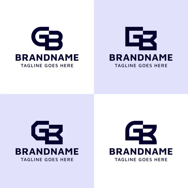 Buchstaben Monogram Logo Set Geeignet Für Jedes Geschäft Mit Oder Stockvektor