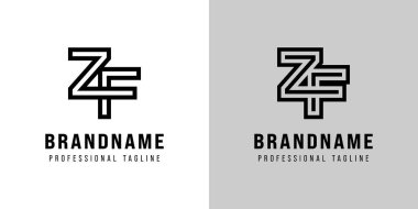 ZF Monogram Logosu harfleri, ZF veya FZ baş harfleri olan her iş için uygundur.