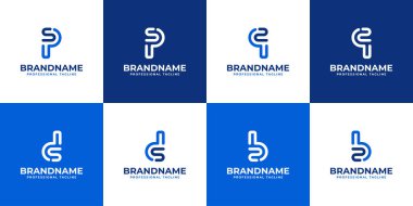 PS DS QZ Monogram Logosu, PS SP DS SD QZ ZQ BZ baş harfleri ile her iş için uygundur