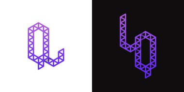 QL ve QL Polygon Logosu, QL veya LQ harfleriyle çokgen ile ilişkili işler için uygundur