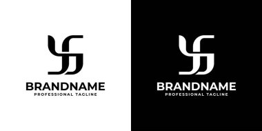 YS Monogram Logosu, SY veya YS harflerinin baş harfleri olan her iş için uygundur