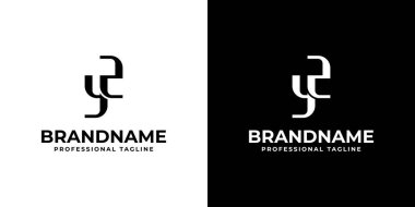YZ Monogram Logosu Harfleri, ZY veya YZ harfleriyle başlayan her iş için uygundur.