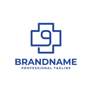 G harfi tıbbi haç küçük harf logosu, tıbbi haç veya eczane için uygun.