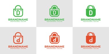 D Harfi Alışveriş Torbası Logosu Seti, Özel ve Niche Perakende Pazarları Yapımı
