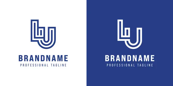 LU Monogram Logosu harfleri, LU veya UL harfleriyle başlayan her iş için uygundur.