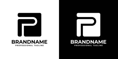 P harfi logo seti, P harfi ile başlayan her iş için uygundur