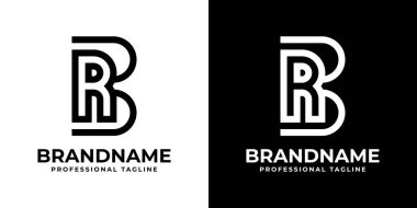 BR Monogram Logosu Harfleri, BR veya RB harfleriyle başlayan her iş için uygundur