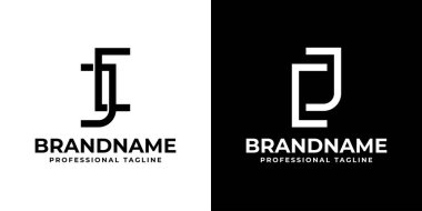 JC ve CJ Monogram Logosu harfleri, JC veya CJ harfleriyle başlayan her iş için uygundur.